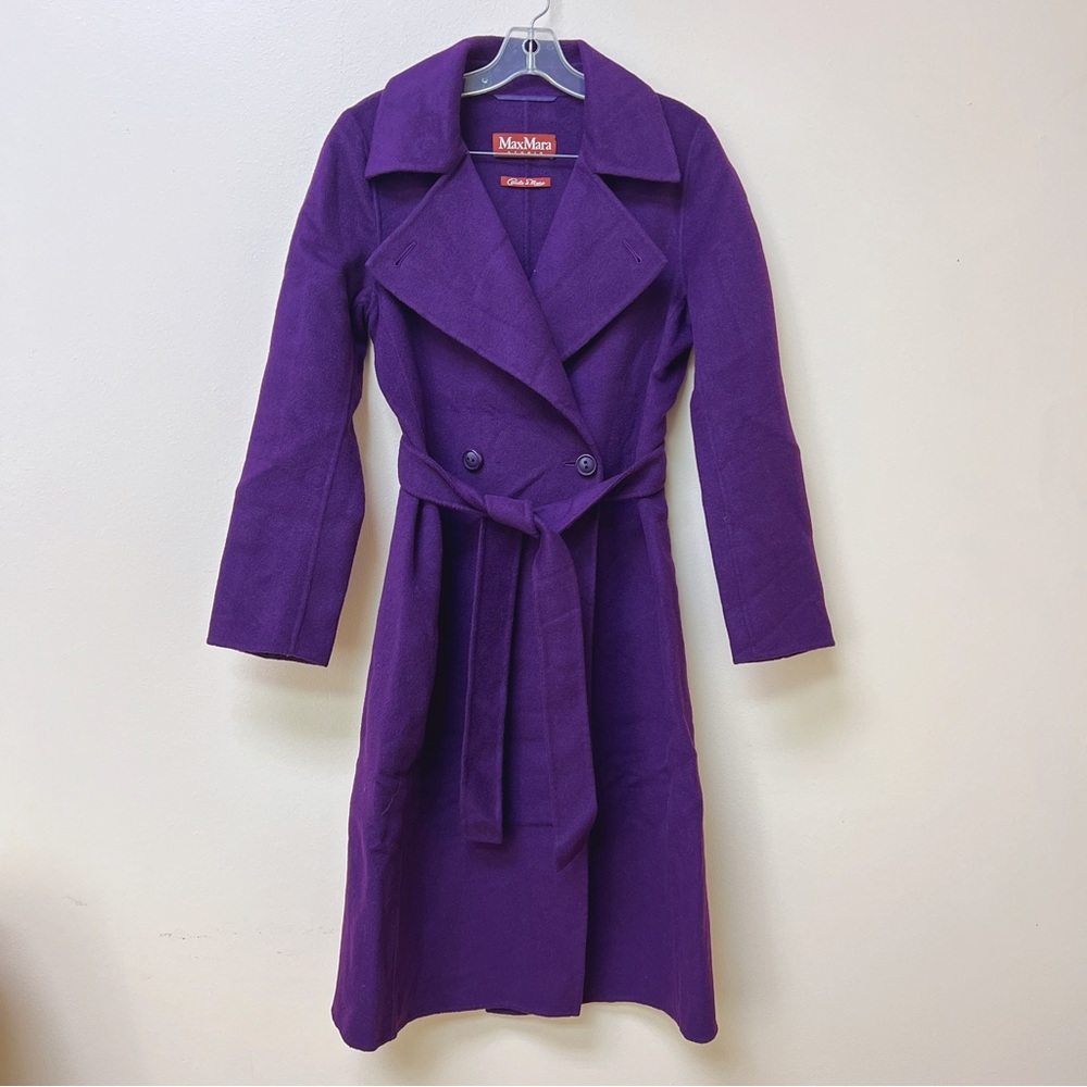 MaxMara Studio double breasted belted coat